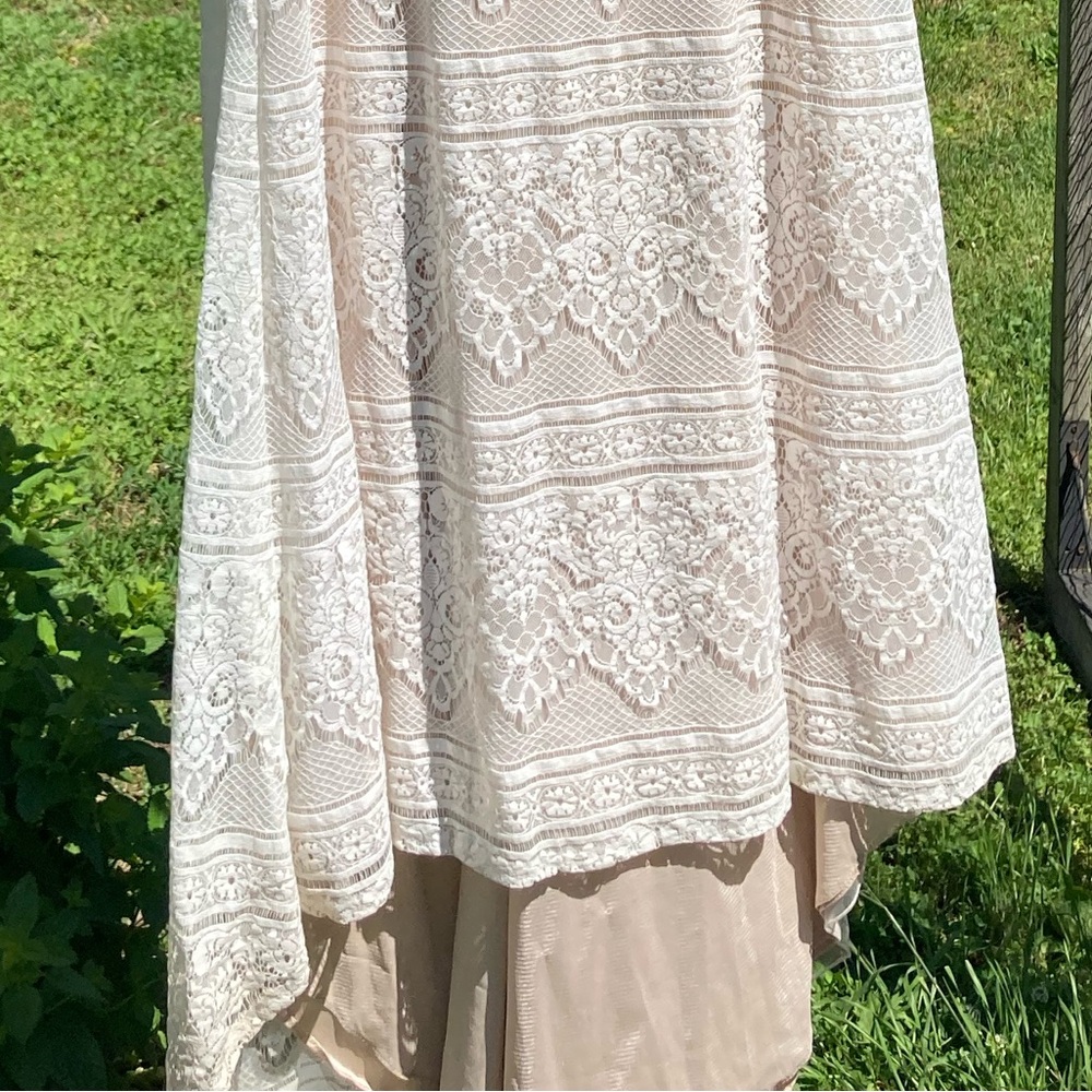 Mon Cheri Cream Bishop Sleeve Bridal Gown - Picture 9 of 9